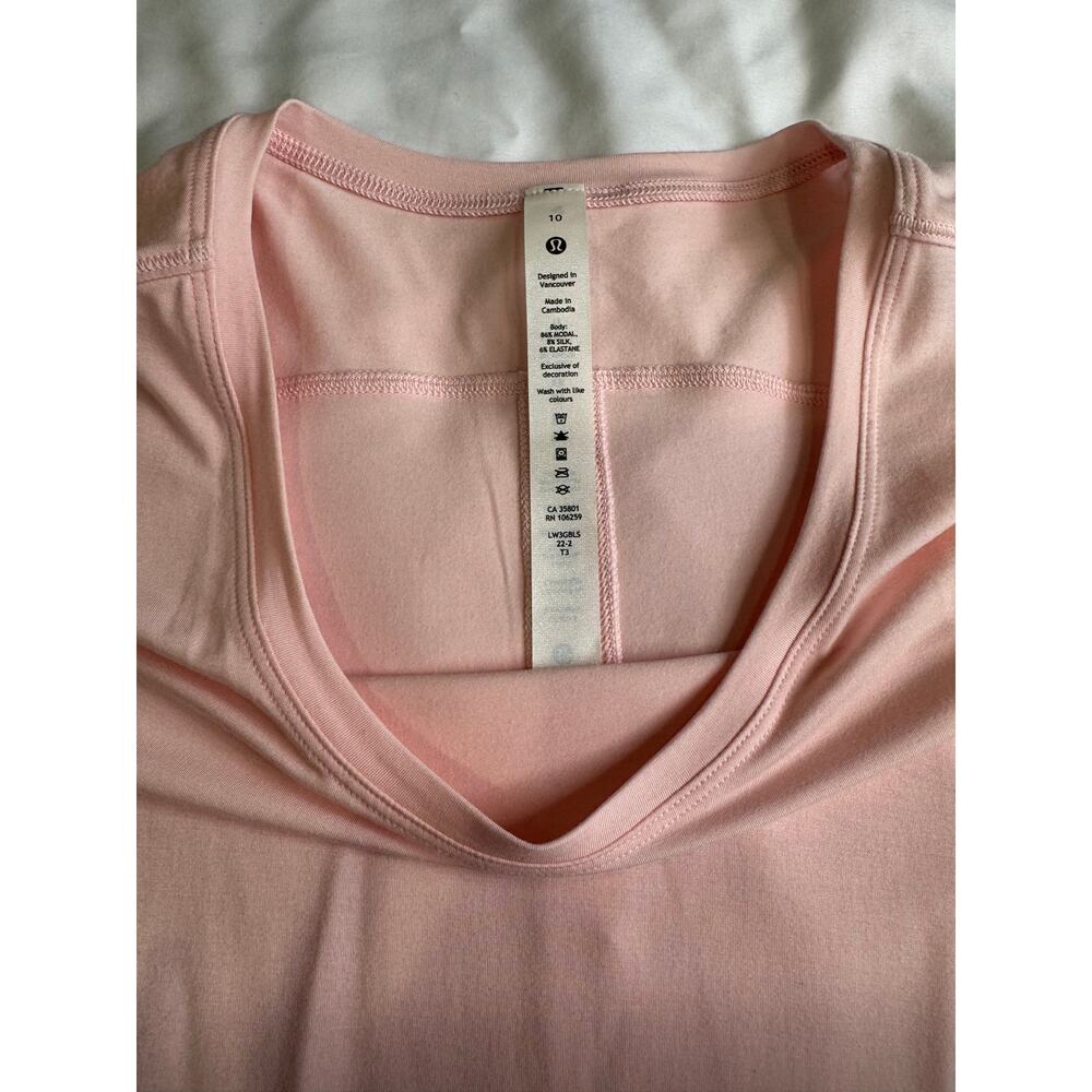 Lululemon Modal Open Up Tie Back T-Shirt - Picture 6 of 9